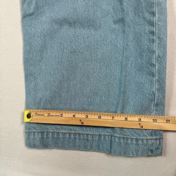 Revice Denim Wide Leg Baggy Jeans Womens Size 32 Light Blue High Rise - Picture 12 of 14